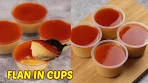 Leche Flan in Cups [ No Steam, No Bake, No Oven, No Mixer ]