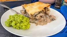 Leftover Turkey and Mushroom Pie