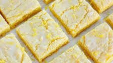 Lemon Glazed Lemon Bars from a Cake Mix