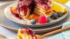 Lemon Mascarpone Pancakes