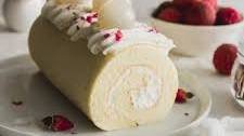 Lychee Rose Cream Roll Cake