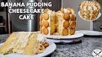 MAKING A BANANA PUDDING CHEESECAKE CAKE!