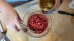 Making Grandmother's Cherry Pudding Cake
