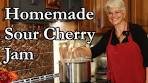 Making Sour Cherry Jam with Cherries from the Farm