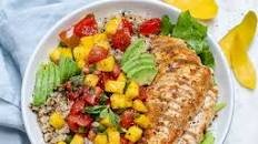 Mango Salsa Chicken Bowls