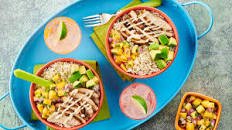 Mango Salsa Grilled Chicken Burrito Bowls