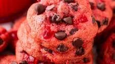 Maraschino Cherry Chocolate Chip Cookies
