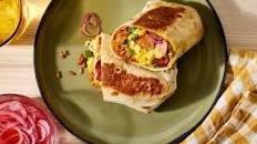 Mardi Gras Breakfast Burritos with Andouille Sausage