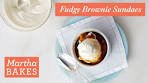 Martha Stewart's Mini Fudge Brownie Sundaes | Fudgy ...