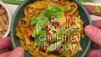 Meals per minute day 5: Peanut noodles with spicy fried ...