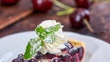 Michigan Cherry Tart, Vanilla Yogurt Cream Custard