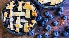 Mini Blueberry Pie with a Lattice Top