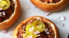 Mini Bread Bowl Chili