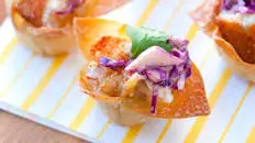 Mini Fish Tacos with Chipotle Slaw