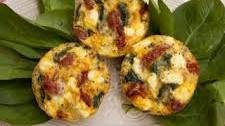 Mini Frittata with Spinach, Sun-dried Tomatoes & Goat Cheese