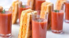 Mini Grilled Cheese Sticks (w/ Soup Shooters)