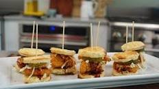 Mini Hot Chicken and Waffle Sliders