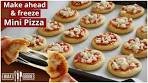 MINI PIZZA SNACKS! Make Ahead & Freeze PIZZA recipe ...
