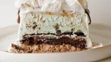 Mint Brownie Ice Cream Cake