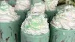 Mint Chocolate Chip Cream Shots ! Ingredients : Green/white ...