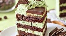 Mint Chocolate Chip Layer Cake