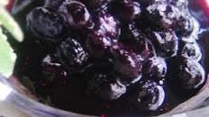 Mint Flavor Blueberry Sauce