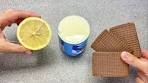 Mix condensed milk with lemon and add cookies, you will be ...