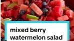 Mixed Berry Salad with Honey Lime Dressing