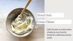 Mixed Herb Cream Cheese - an easy to make spread