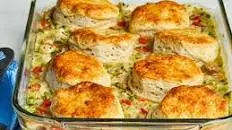Mom's Fabulous Chicken Pot Pie with Biscuit Crust
