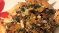Moroccan Lamb Filo Pie