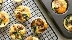 Mushroom and Spinach Egg White Bites