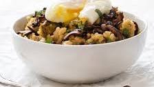 Mushroom Risotto with a Poached Egg