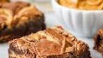 My fudgy, super decadent peanut butter brownies have thick ...