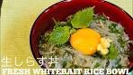 NAMA SHIRASU DONG | FRESH WHITEBAIT RICE BOWL ...