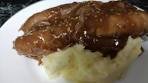 Nanny D's bangers and mash with garlic and Italian herb gravy