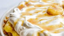 No Bake Banana Cream Pie with Caramelized Bananas