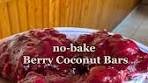No-bake Berry Coconut Bars by @edinaszaboo Try this quick ...