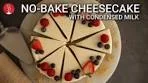 No-Bake Cheesecake With Condensed Milk | Dessert with ...