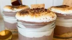 No Bake S'mores Cheesecake Cup (With Cottage Cheese)