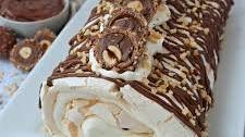 Nutella Meringue Roulade