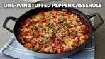 One-Pan Stuffed Pepper Casserole | Easy Beef & Rice Stuffed ...