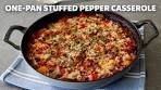 One-Pan Stuffed Pepper Casserole | Easy Beef & Rice Stuffed ...