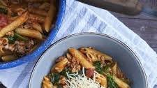 One-Pot Creamy Sausage and Spinach Penne