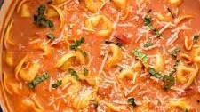 One-Pot Creamy Tomato Tortellini Soup