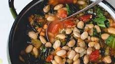 One Pot Tomato, Collard and White Bean Stew