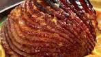 Orange Glazed Ham Spiral Ham 1/2 stick of butter 1/2 cup of ...