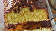 Orange Loaf Cake with Orange Chocolate Glaze