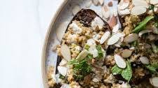 Ottolenghi-Style Baked Eggplant with Quinoa