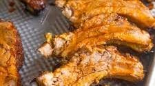 Oven Baked Ribs with Honey-Sriracha Glaze - Recipe
